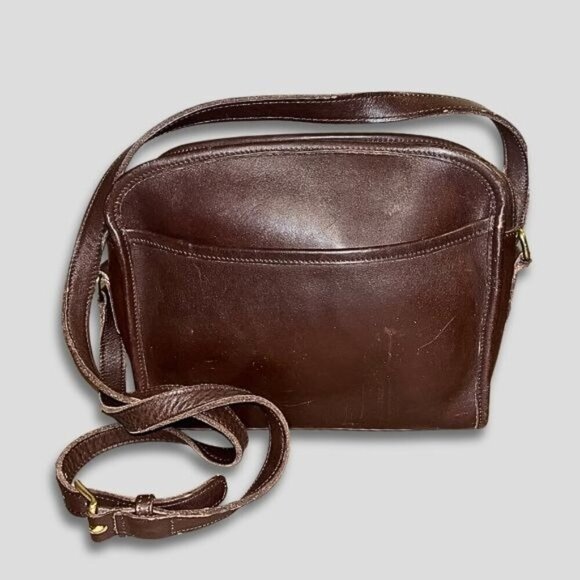 Vintage Coach Metropolis Mahogany C8P-9087 Leather Crossbody Purse 9.5x7x3” VGUC